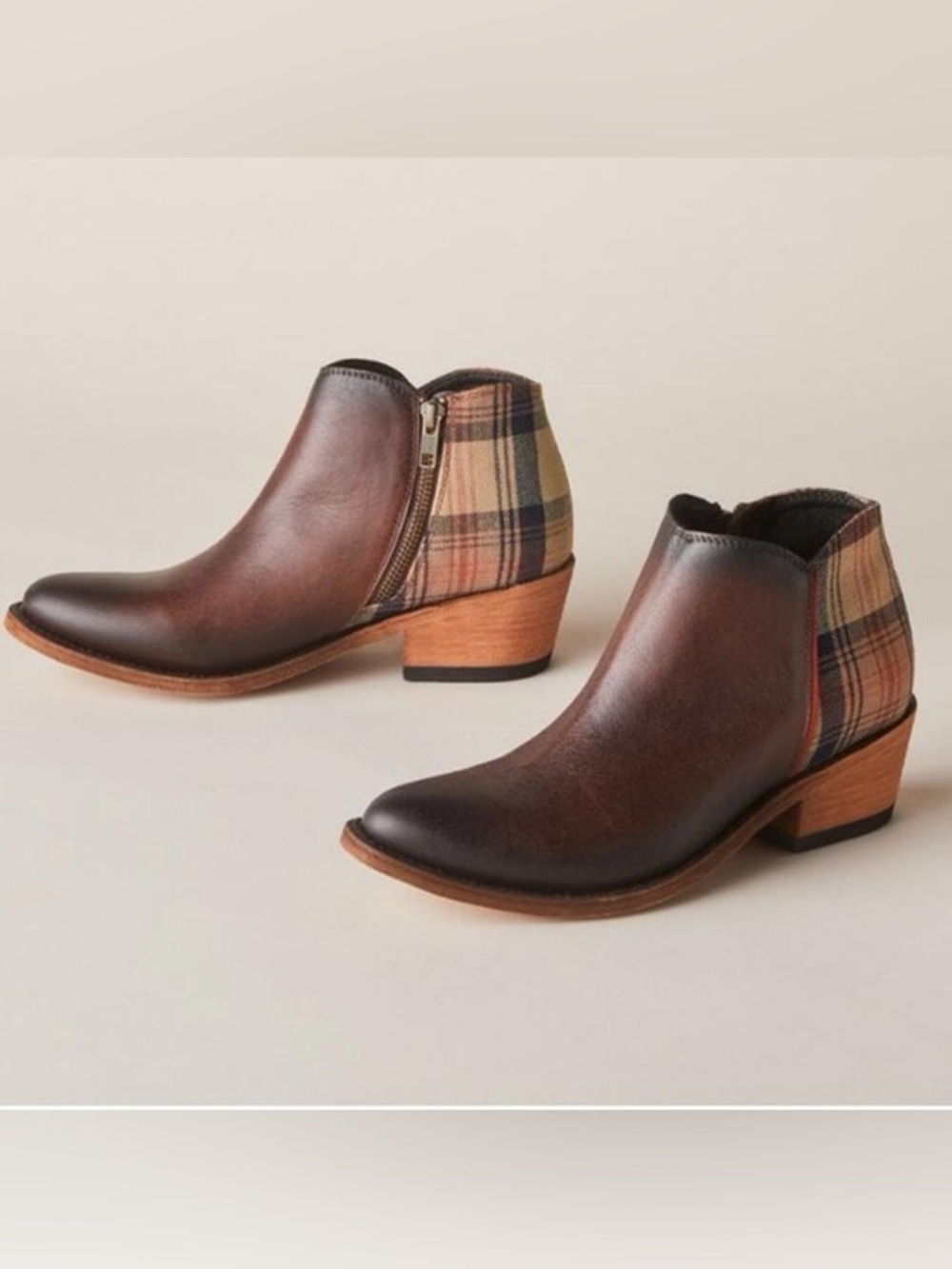 LIBERTY Black Sally Plaid Boots